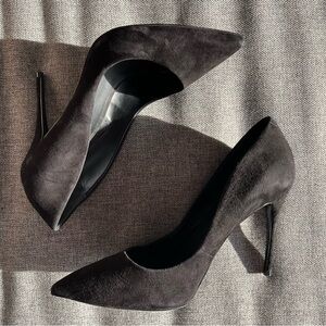 Steve Madden Daisie Black Suede Stiletto Pumps 11